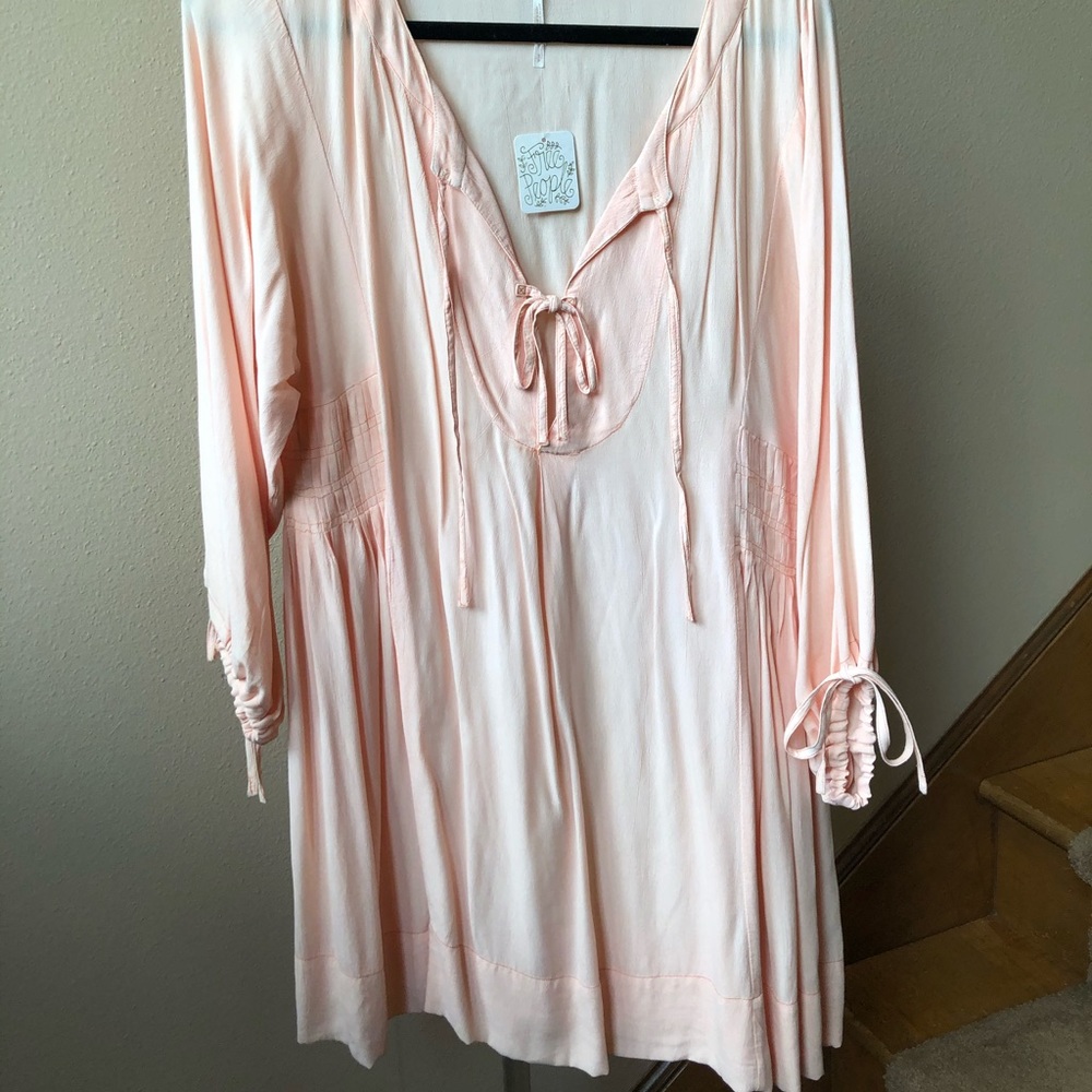 Peach Free People dress